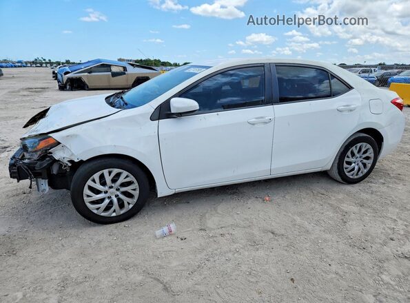 2T1BURHE6KC229342 2019 TOYOTA COROLLA Белый Передняя левая четверть