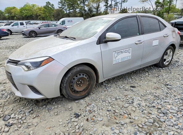 2T1BURHE7GC509469 2016 TOYOTA COROLLA Silver Przód lewy