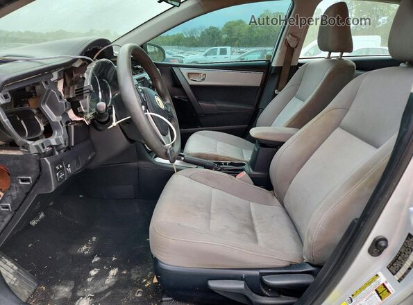 2T1BURHE7GC509469 2016 TOYOTA COROLLA Silver Widok wnętrza z przodu