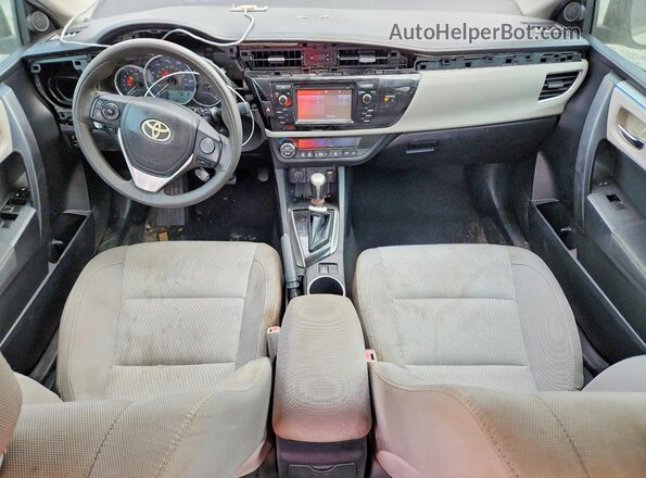 2T1BURHE7GC509469 2016 TOYOTA COROLLA Silver Widok deski rozdzielczej