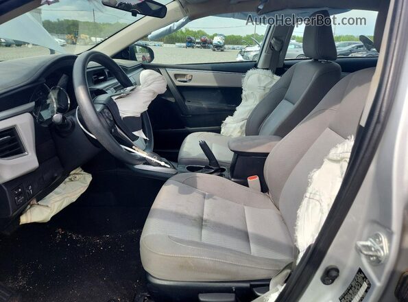 2T1BURHE7GC536106 2016 TOYOTA COROLLA Silver Widok wnętrza z przodu