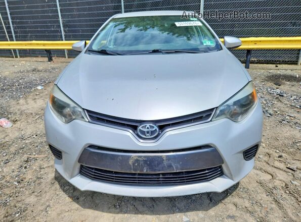 2T1BURHE7GC709283 2016 TOYOTA COROLLA Серебряный Вид спереди
