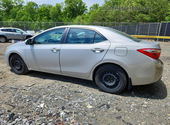 2T1BURHE7GC709283 2016 TOYOTA COROLLA Серебряный Задняя левая четверть