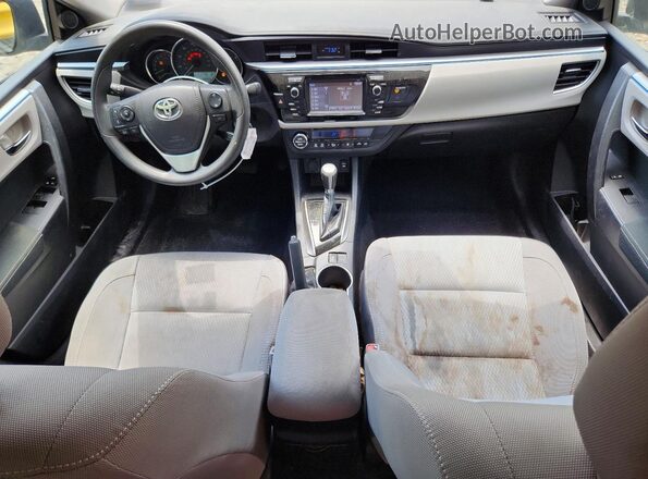 2T1BURHE7GC709283 2016 TOYOTA COROLLA Серебряный Вид панели приборов