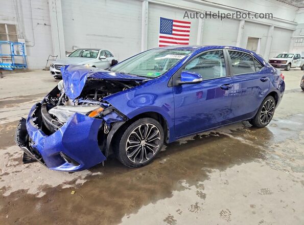 2T1BURHE7GC731865 2016 TOYOTA COROLLA Синий Передняя левая четверть
