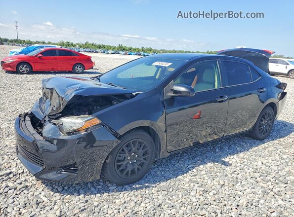 2T1BURHE7HC759439 2017 TOYOTA COROLLA Black წინა მარცხენა ხედი სამი მეოთხედიდან