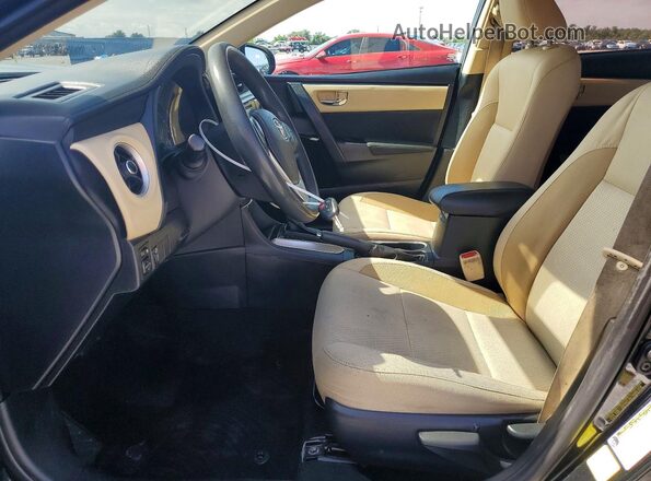 2T1BURHE7HC759439 2017 TOYOTA COROLLA Black წინა სალონის ხედი