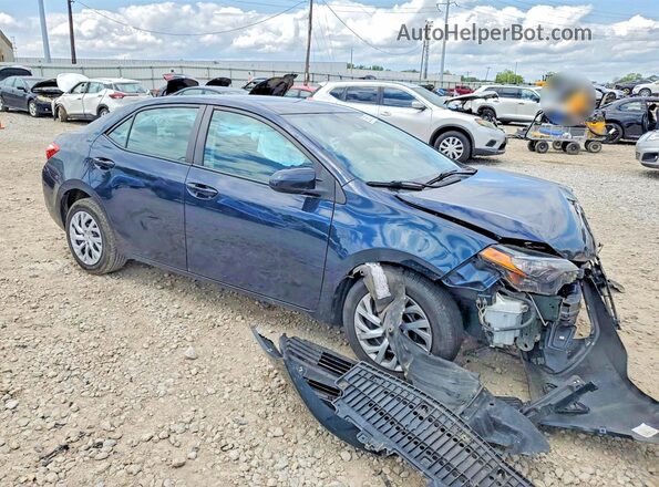 2T1BURHE7HC797527 2017 TOYOTA COROLLA Blue Delantero derecho