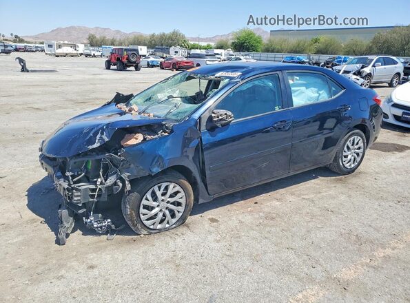 2T1BURHE7HC798533 2017 TOYOTA COROLLA Синий Передняя левая четверть