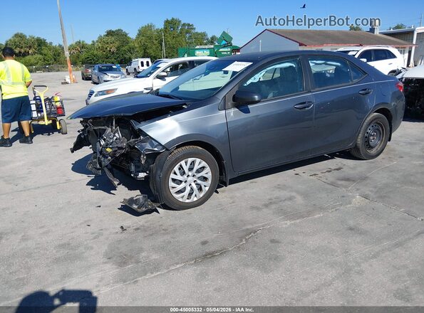 2T1BURHE7JC097769 2018 TOYOTA LL Серый Передняя левая четверть