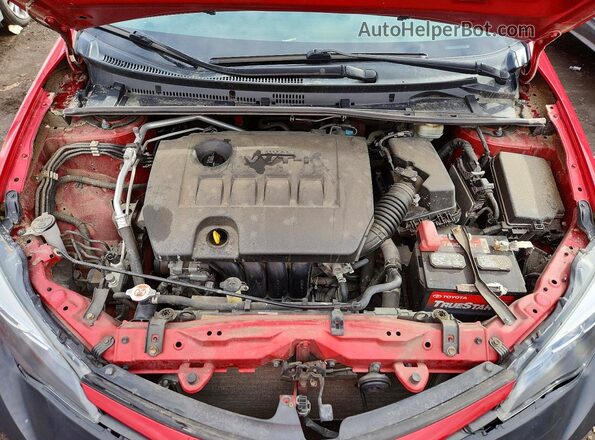 2T1BURHE7KC138032 2019 TOYOTA COROLLA Красный Вид задней части салона