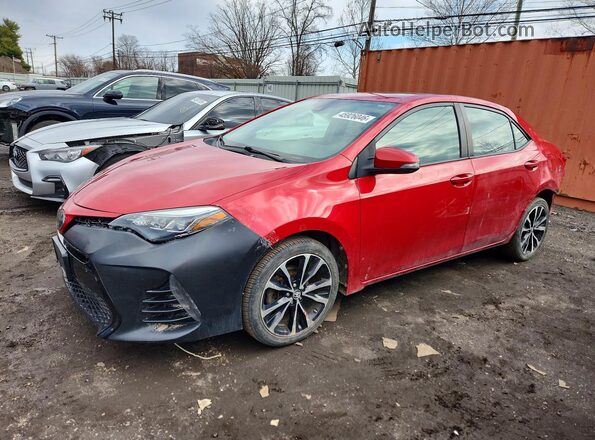 2T1BURHE7KC138032 2019 TOYOTA COROLLA Красный Передняя левая четверть