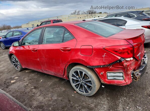 2T1BURHE7KC138032 2019 TOYOTA COROLLA Красный Задняя левая четверть
