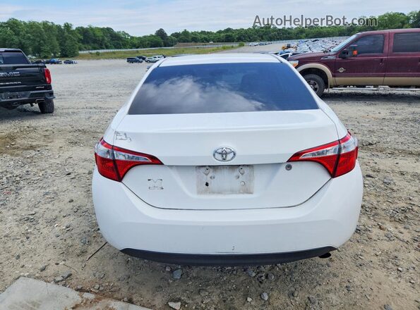 2T1BURHE8GC490849 2016 TOYOTA COROLLA Белый Вид сзади