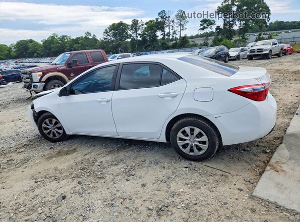 2T1BURHE8GC490849 2016 TOYOTA COROLLA Белый Задняя левая четверть