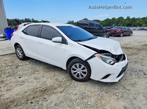 2T1BURHE8GC490849 2016 TOYOTA COROLLA Белый Передняя правая четверть