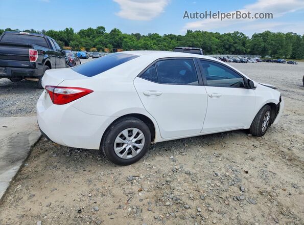 2T1BURHE8GC490849 2016 TOYOTA COROLLA Белый Задняя правая четверть