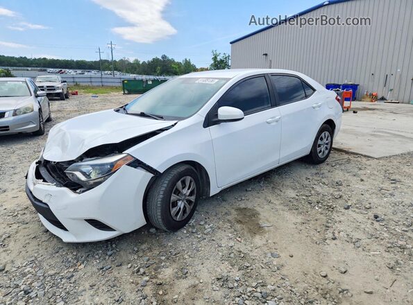 2T1BURHE8GC490849 2016 TOYOTA COROLLA Белый Передняя левая четверть