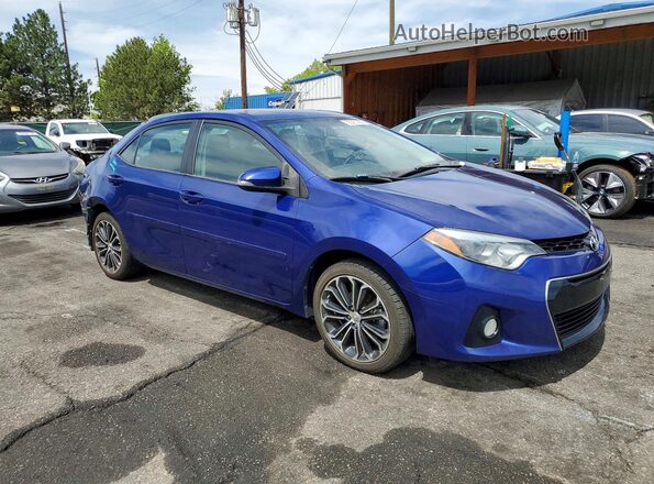 2T1BURHE8GC492827 2016 TOYOTA COROLLA Blue Przód prawy