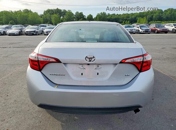 2T1BURHE8GC572578 2016 TOYOTA COROLLA Silver Vista trasera