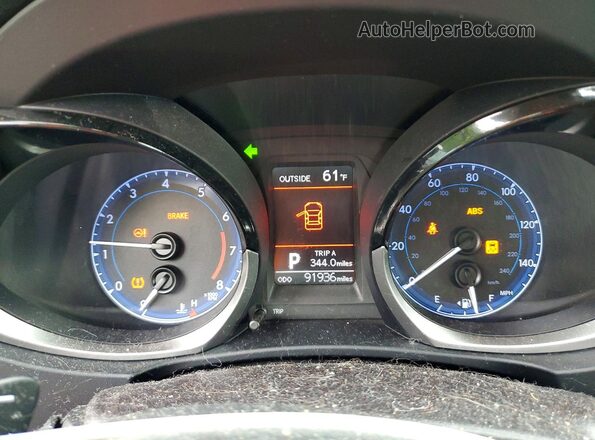 2T1BURHE8GC580664 2016 TOYOTA COROLLA Blue ხელსაწყოთა პანელის ხედი