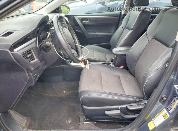 2T1BURHE8GC580664 2016 TOYOTA COROLLA Blue წინა სალონის ხედი