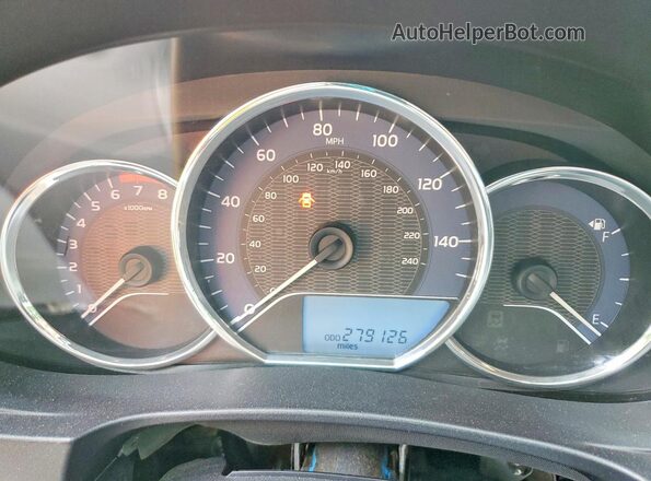 2T1BURHE8GC655959 2016 TOYOTA COROLLA Silver Widok zestawu wskaźników
