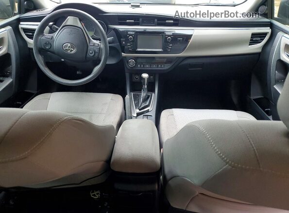 2T1BURHE8GC655959 2016 TOYOTA COROLLA Silver Widok deski rozdzielczej