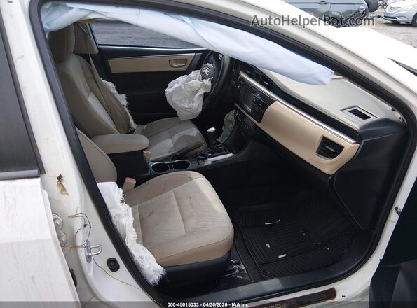 2T1BURHE8GC671367 2016 TOYOTA LL White Вид салону спереду