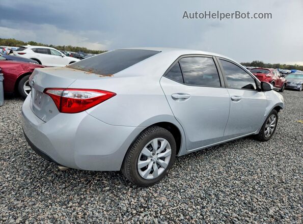 2T1BURHE8GC705615 2016 TOYOTA COROLLA Серебряный Задняя правая четверть