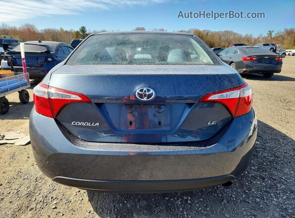 2T1BURHE8GC716842 2016 TOYOTA COROLLA Синий Вид сзади