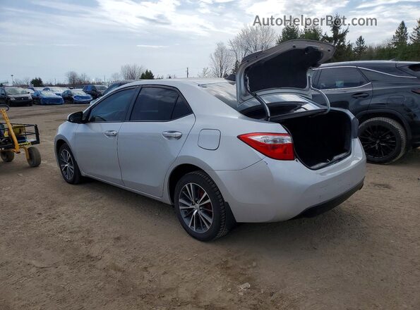 2T1BURHE8GC744897 2016 TOYOTA COROLLA Серебряный Задняя левая четверть