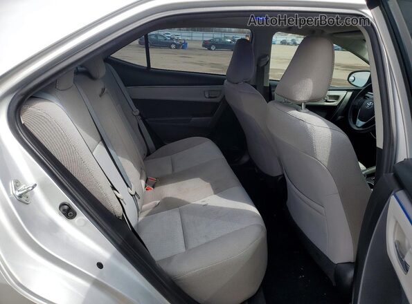 2T1BURHE8GC744897 2016 TOYOTA COROLLA Серебряный Вид задних сидений