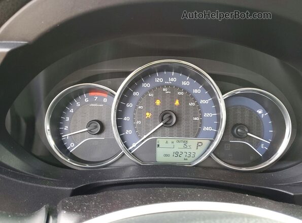 2T1BURHE8GC744897 2016 TOYOTA COROLLA Серебряный Вид щитка приборов