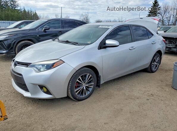 2T1BURHE8GC744897 2016 TOYOTA COROLLA Серебряный Передняя левая четверть