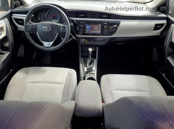 2T1BURHE8GC744897 2016 TOYOTA COROLLA Серебряный Вид панели приборов