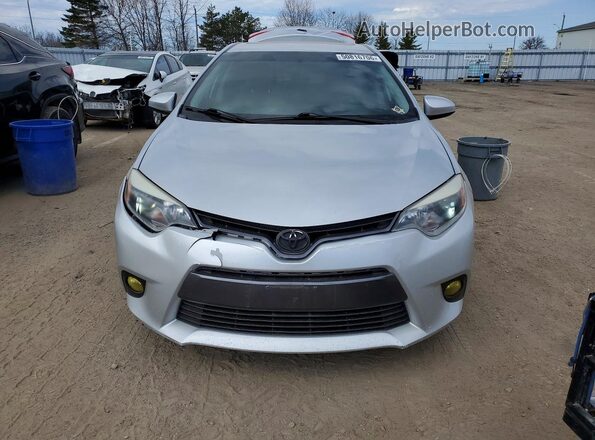 2T1BURHE8GC744897 2016 TOYOTA COROLLA Серебряный Вид спереди