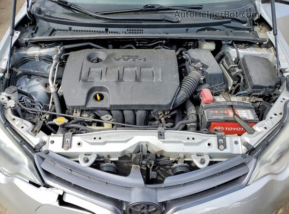 2T1BURHE8GC744897 2016 TOYOTA COROLLA Серебряный Вид задней части салона