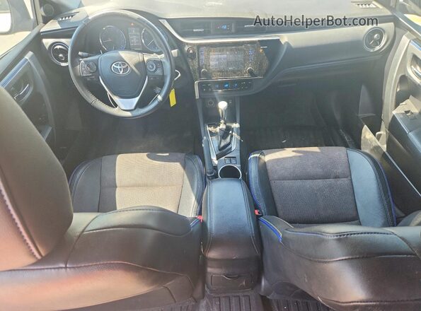 2T1BURHE8HC748949 2017 TOYOTA COROLLA Silver Առջևի վահանակի տեսք