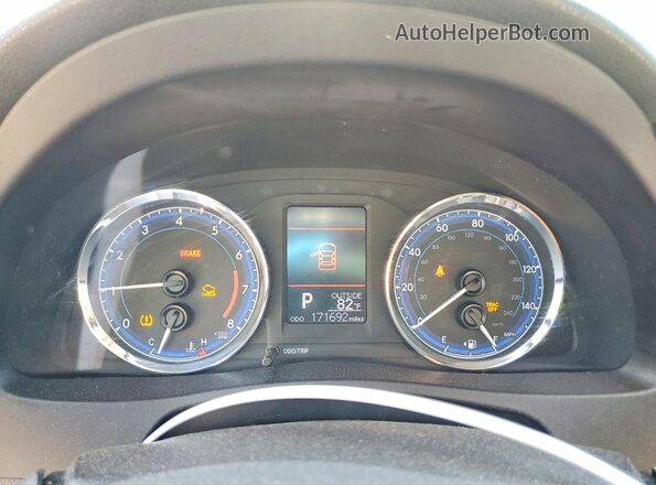 2T1BURHE8HC845682 2017 TOYOTA COROLLA Gray ხელსაწყოთა პანელის ხედი