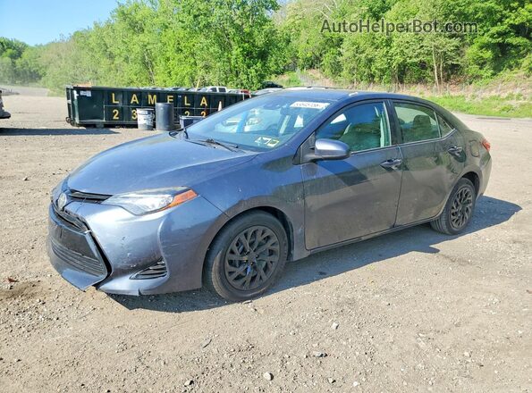 2T1BURHE8HC845682 2017 TOYOTA COROLLA Gray წინა მარცხენა ხედი სამი მეოთხედიდან