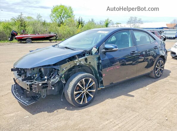 2T1BURHE8JC057104 2018 TOYOTA COROLLA Синий Передняя левая четверть