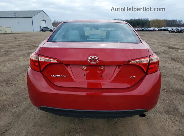 2T1BURHE8JC994681 2018 TOYOTA COROLLA Красный Вид сзади