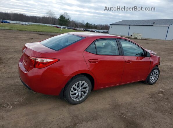 2T1BURHE8JC994681 2018 TOYOTA COROLLA Красный Задняя правая четверть