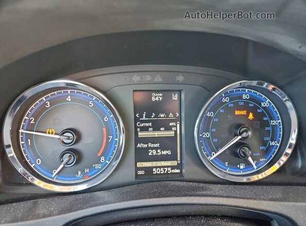 2T1BURHE8KC223526 2019 TOYOTA COROLLA Blue Widok zestawu wskaźników
