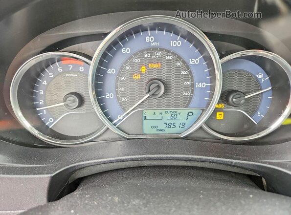 2T1BURHE9GC497146 2016 TOYOTA COROLLA Серебряный Вид щитка приборов