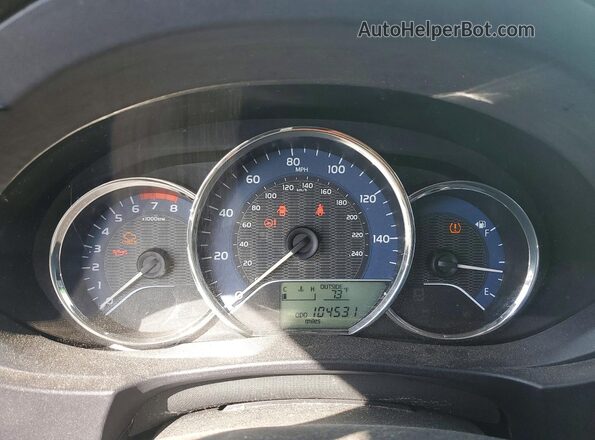 2T1BURHE9GC580964 2016 TOYOTA LL White Widok zestawu wskaźników