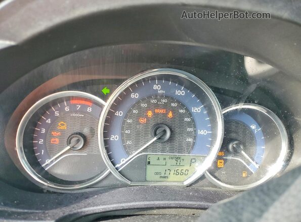 2T1BURHE9GC647532 2016 TOYOTA COROLLA Silver Widok zestawu wskaźników