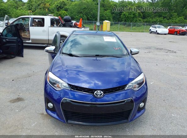 2T1BURHE9GC689540 2016 TOYOTA COROLLA Blue ხელსაწყოთა პანელის ხედი
