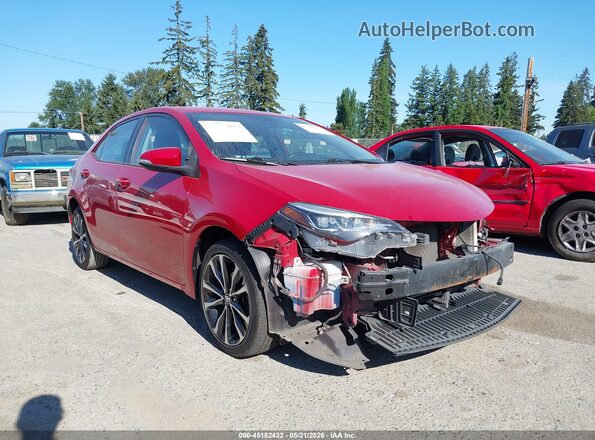 2T1BURHE9HC869618 2017 TOYOTA COROLLA Red წინა მარჯვენა